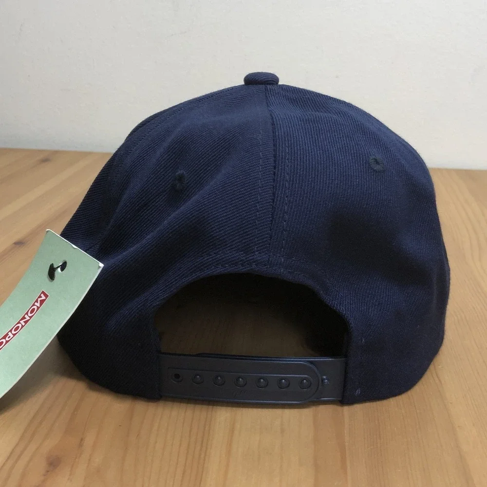 NWT Baseballe Lifestyle 101 Homerun Hustle Hat x Monopoly Snapback Hat OSFM Navy